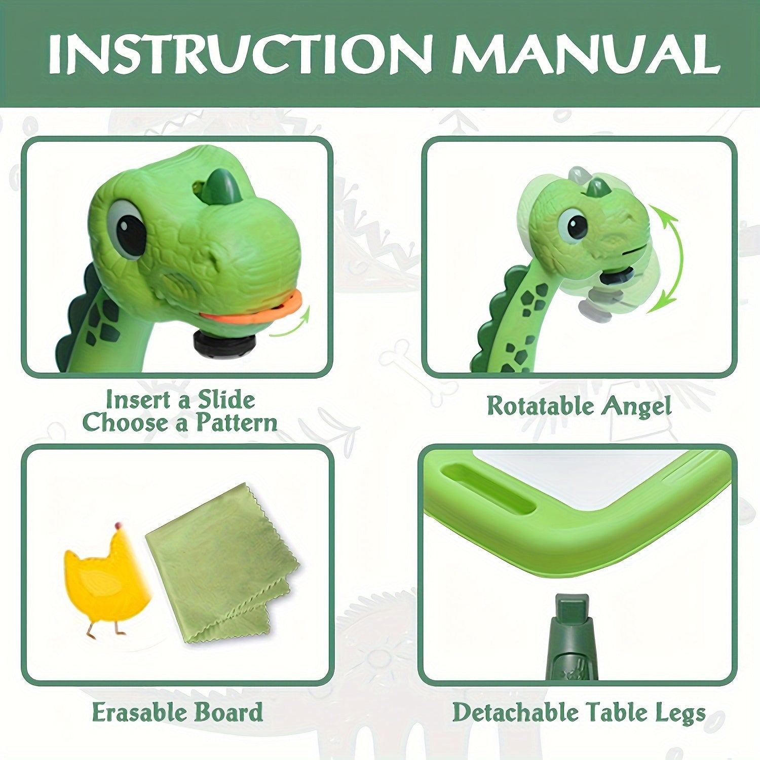 Dinosaur Themed Projection Drawing Table