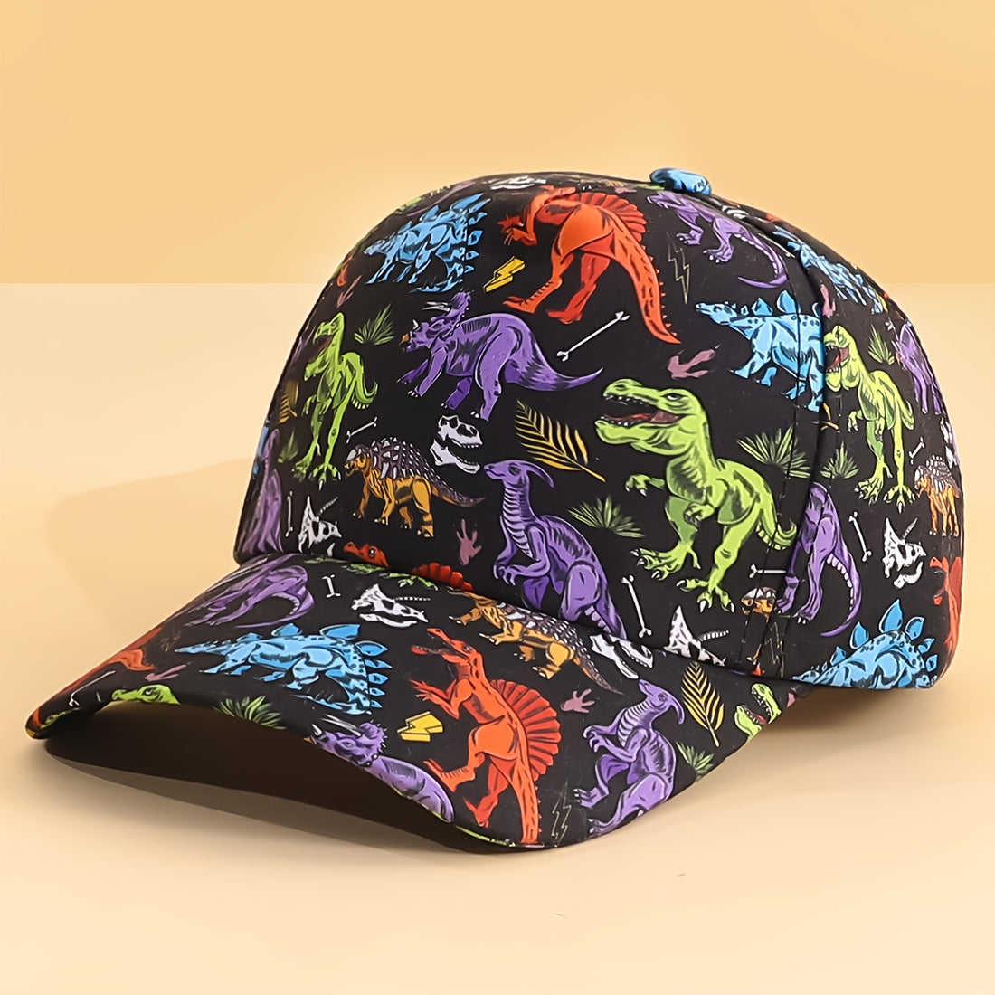 Dinosaur Design Kids Baseball Cap