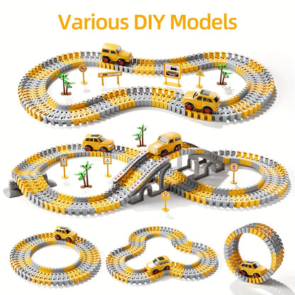 Trackmaster track of construction running for children 236pçs