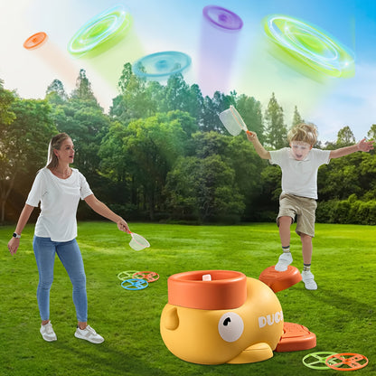 Yellow Duck Disc Thrower, Flying Disc Chase Games