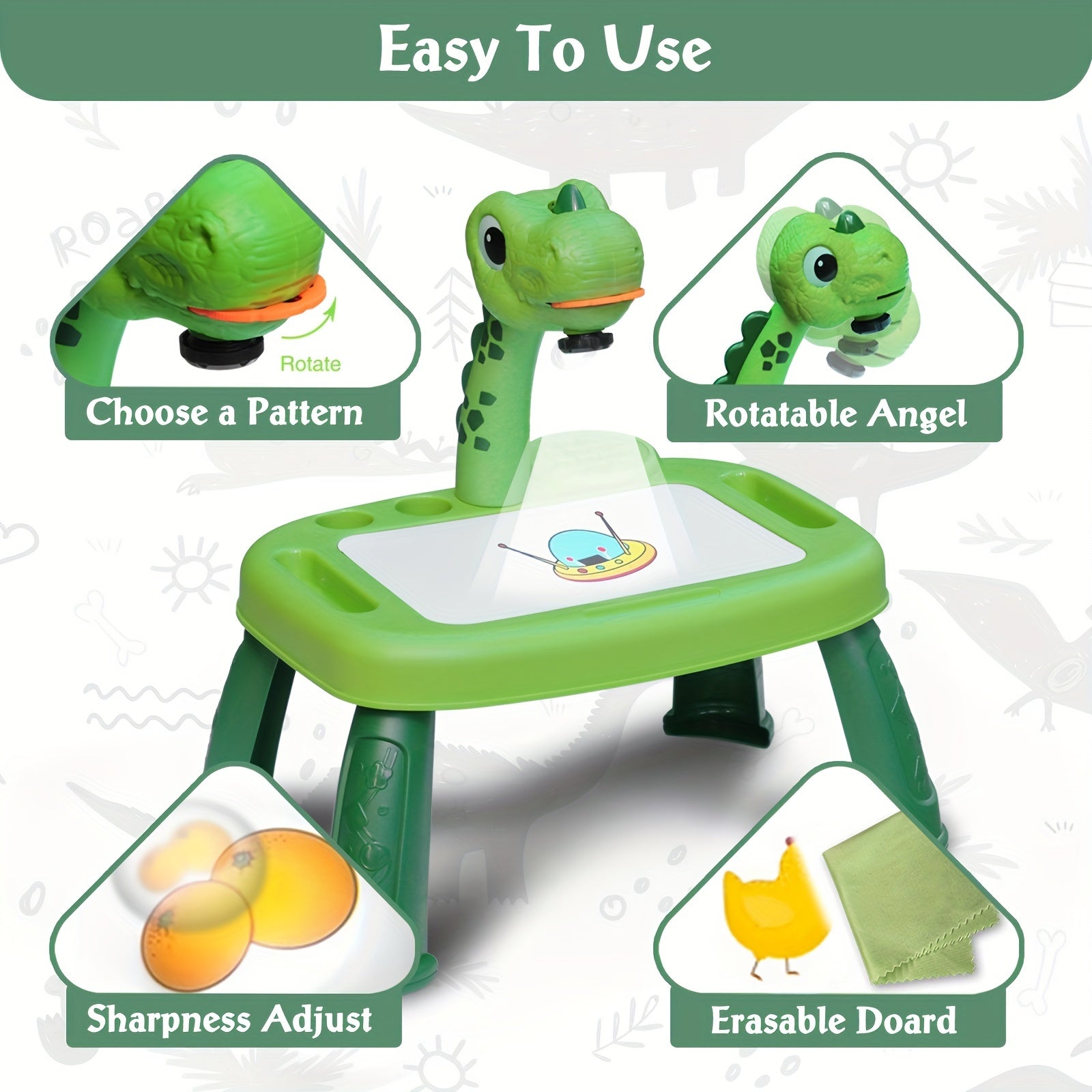 Dinosaur Themed Projection Drawing Table